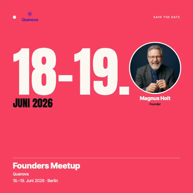Event-Badge mit großem Datum für ein Meetup