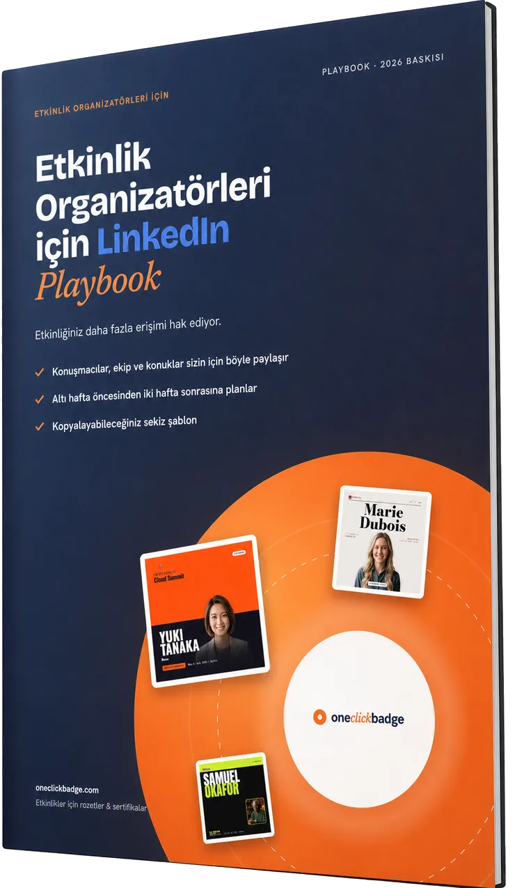 Etkinlik organizatörleri için LinkedIn Playbook, PDF olarak